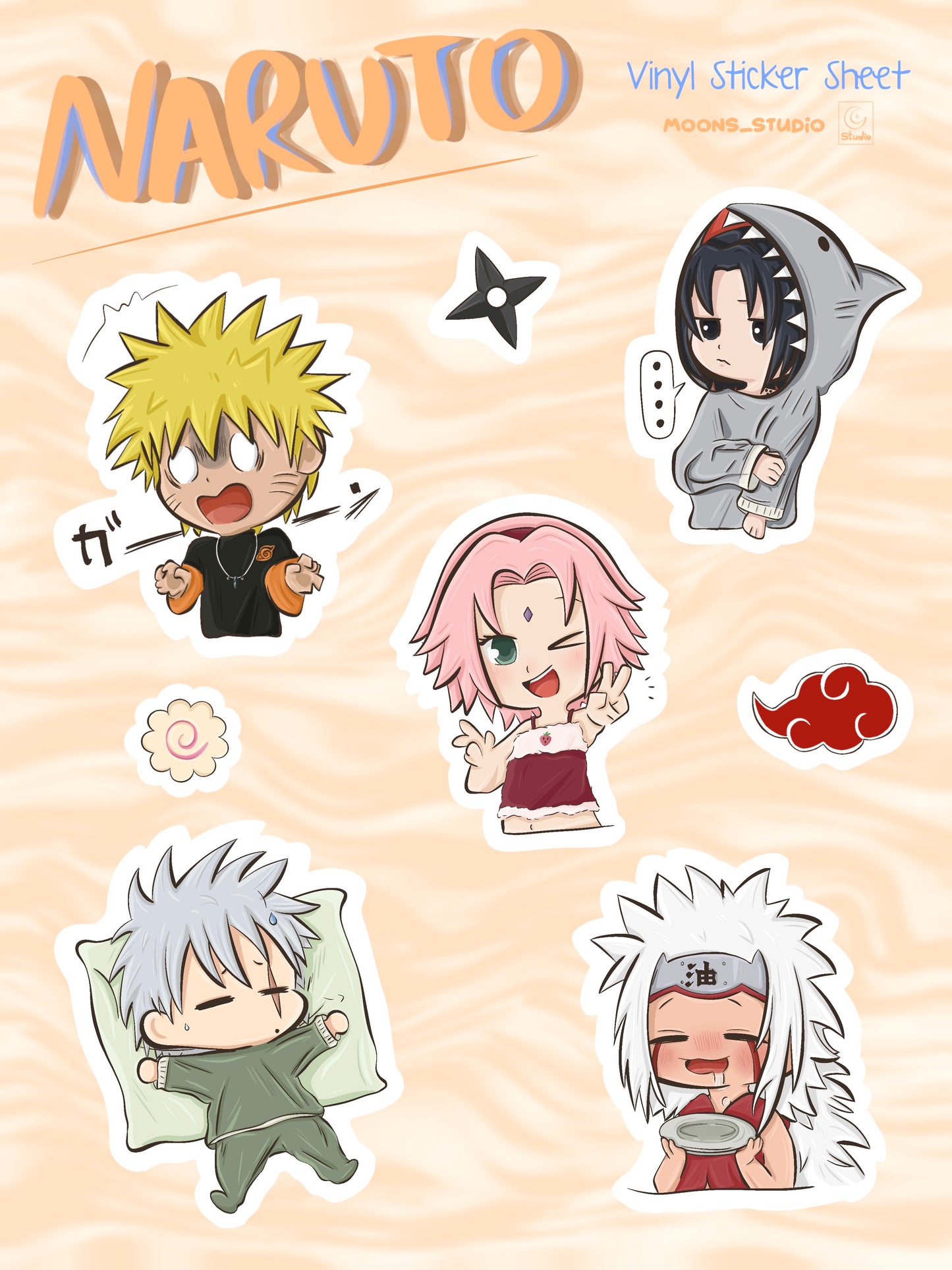 Naruto Sticker Sheet