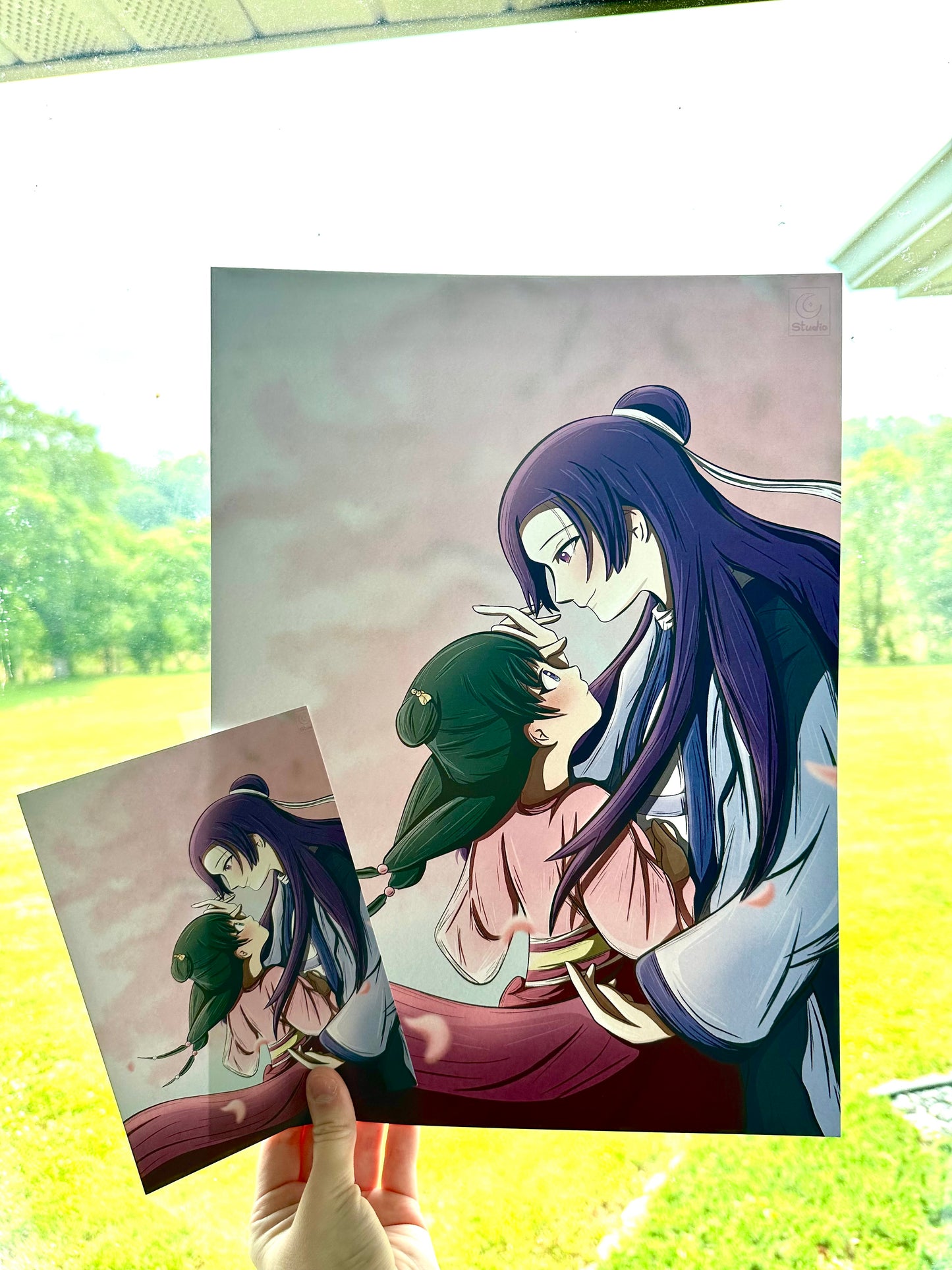 Mao Mao and Jinshi Blossoms